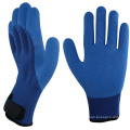 NMSAFETY 7 Gauge Crinkle Latex trempé paume acrylique en tricot de protection contre le froid de Terry-Knit